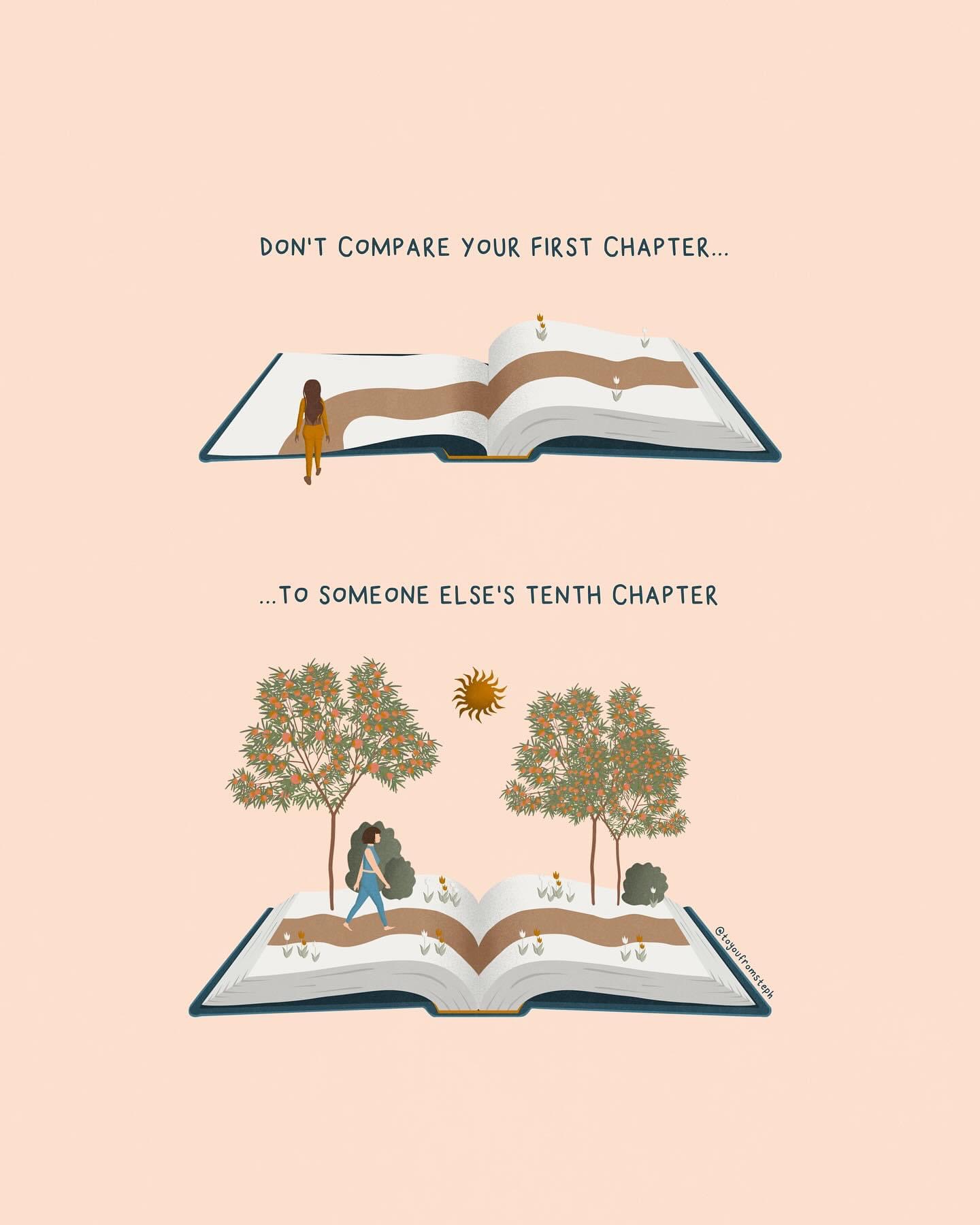 Don't compare your first chapter to your tenth chapter.